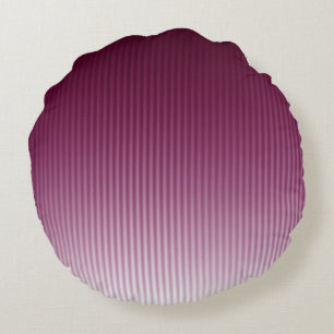 Gradient Cool Stylish Trendy Red Stripe Pattern Round Cushion