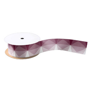Gradient Cube  Burgundy to White Satin Ribbon