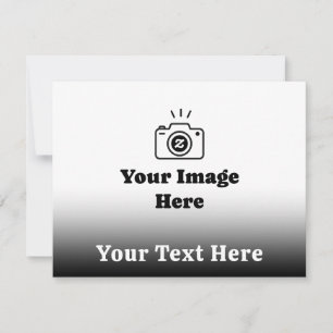 Gradient Custom Text and Image Card