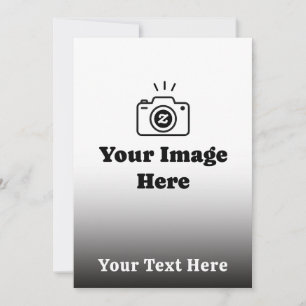 Gradient Custom Text and Image Invitation