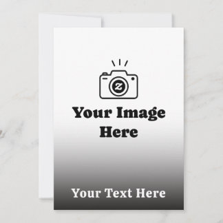 Gradient Custom Text and Image Invitation