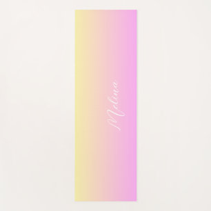 Gradient customises name yoga mat