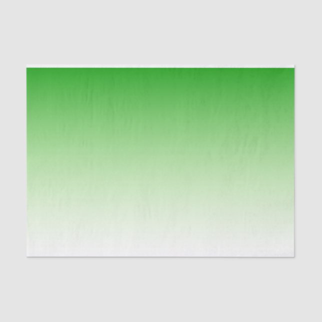 Gradient Dark Green to Light Green tissue paper (Front)