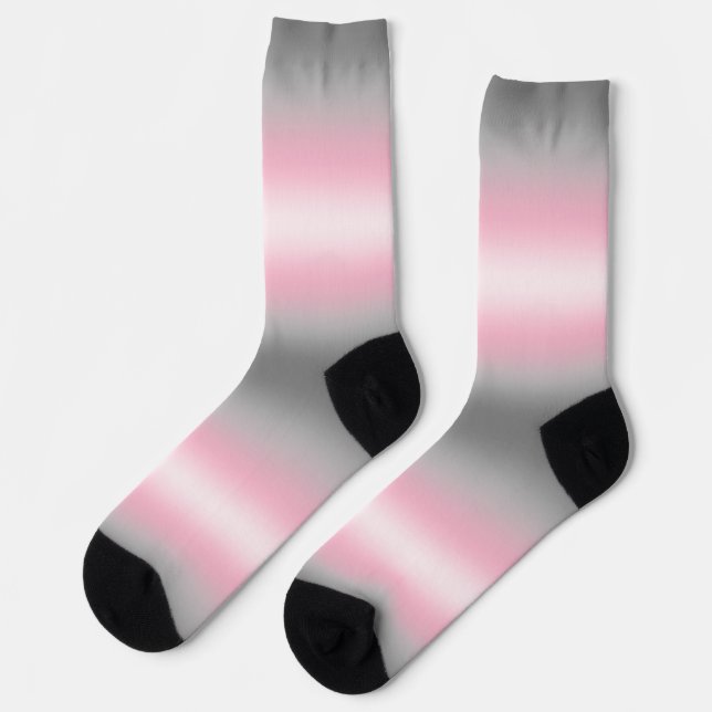 Gradient Demigirl Pride Flag Socks (Left)
