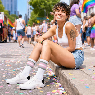 Gradient Demigirl Pride Flag Socks
