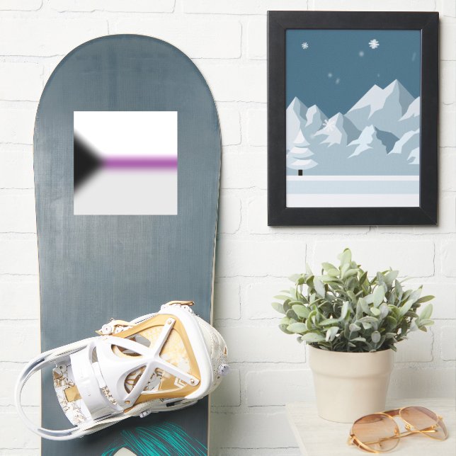 Gradient Demisexual Pride Flag – Demi Flag (Snowboard)