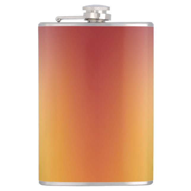 gradient design background on thermal tumbler hip flask (Front)
