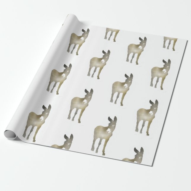 Gradient Donkey Wrapping Paper (Unrolled)