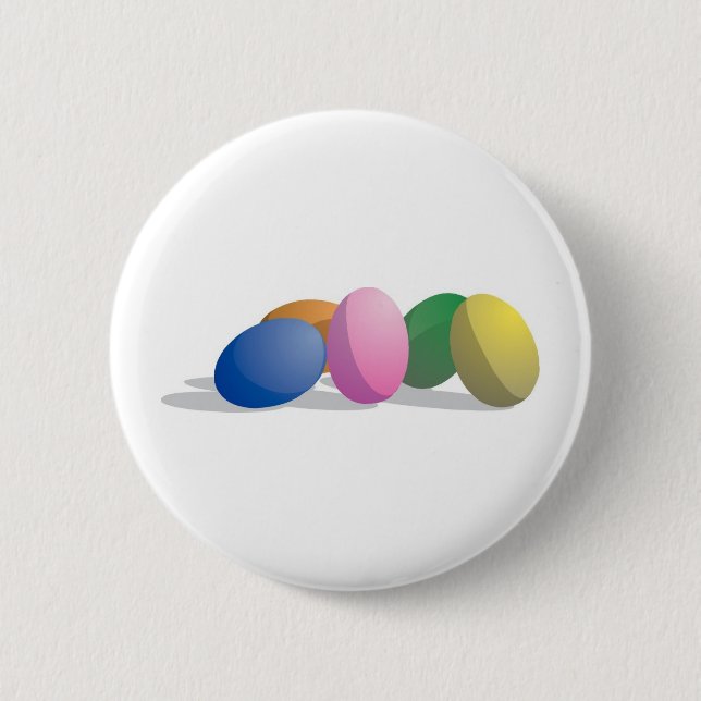 Gradient Easter Eggs 6 Cm Round Badge (Front)