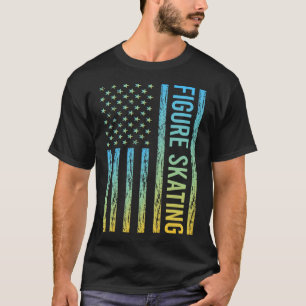 Gradient Flag 01 Figure Skating T-Shirt