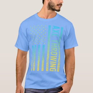 Gradient Flag 02 Axe Thrower Throwing Axes T-Shirt