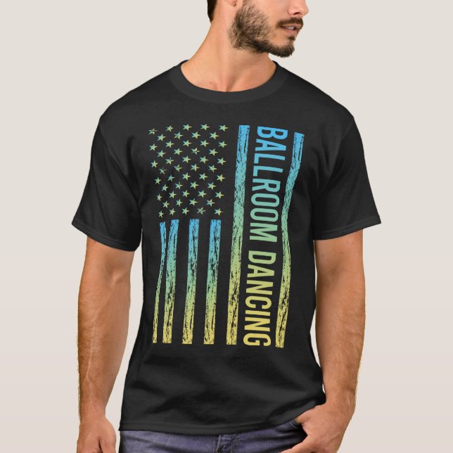 Gradient Flag Ballroom Dancing T-Shirt (Front)