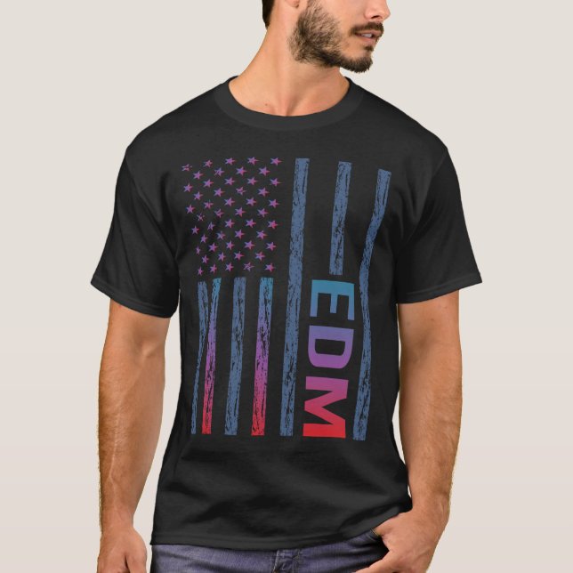 Gradient Flag EDM T-Shirt (Front)