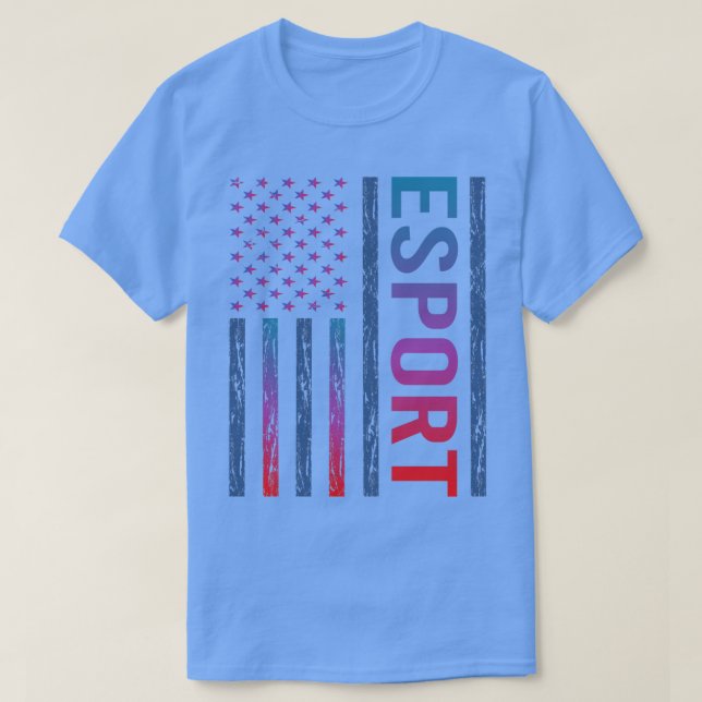 Gradient Flag Esport Esports T-Shirt (Design Front)