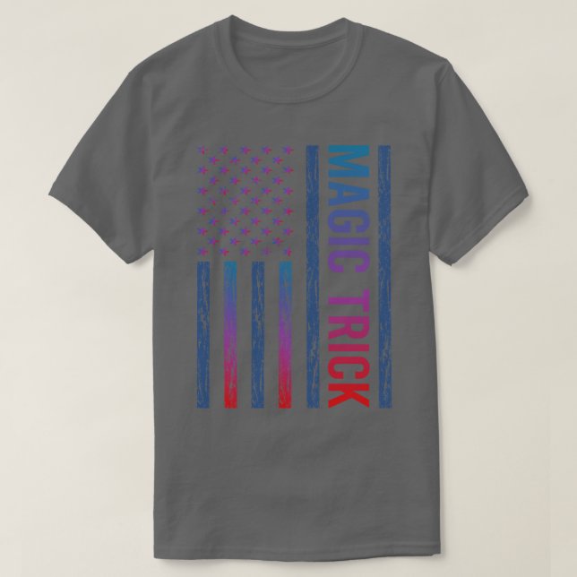 Gradient Flag Magic Tricks Magical Trick Magician T-Shirt (Design Front)