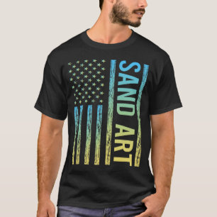 Gradient Flag Sand Art T-Shirt