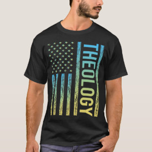 Gradient Flag Theology Theologian Theologist T-Shirt