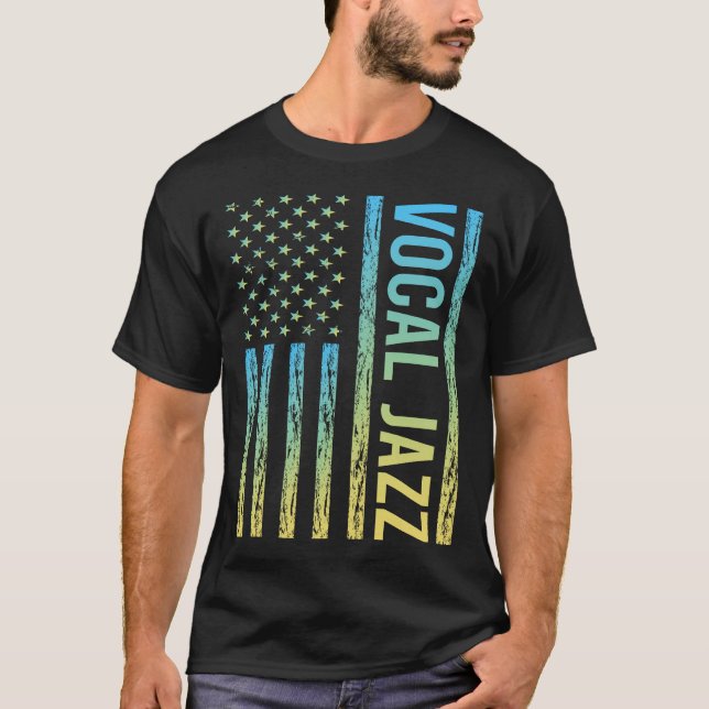 Gradient Flag Vocal jazz T-Shirt (Front)