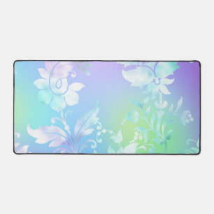 Gradient Flowers Desk Mat