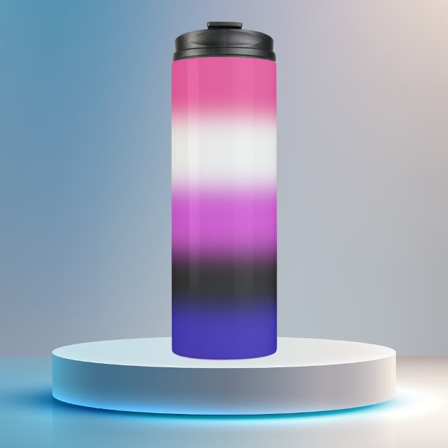 Gradient Genderfluid Pride Flag Thermal Tumbler (Creator Uploaded)