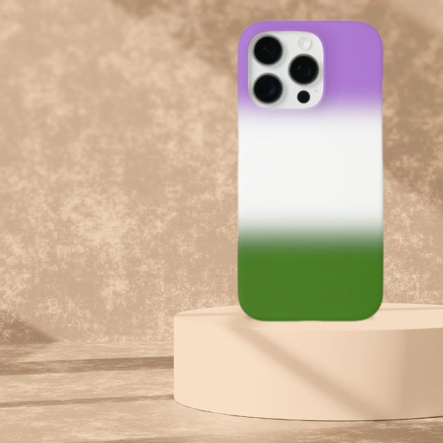 Gradient Genderqueer Pride Flag – Genderqueer Flag Case-Mate iPhone Case (Creator Uploaded)
