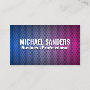 Gradient Geometric Background Business Card