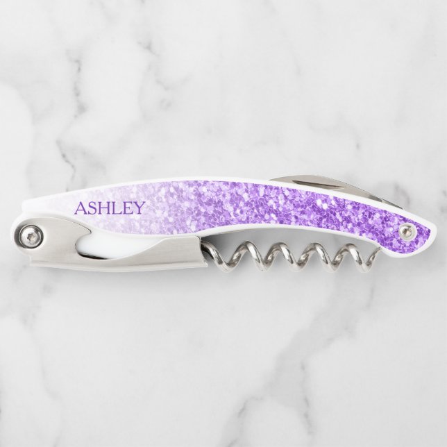 Gradient Glitter Corkscrew (Front)
