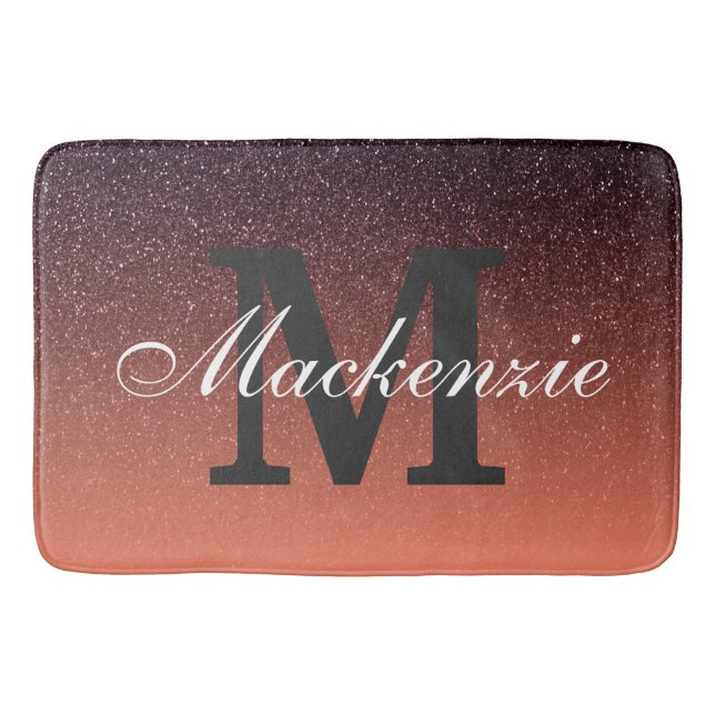 Gradient Glitter Pattern Bath Mat (Front)
