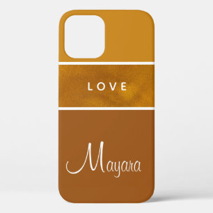 Gradient Gold Phone Case for Girls