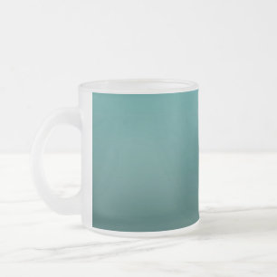 Gradient Green - deep to light Mood Background Frosted Glass Coffee Mug