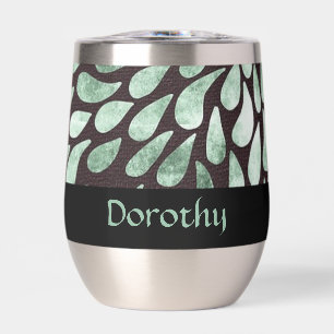 Gradient green petals on black