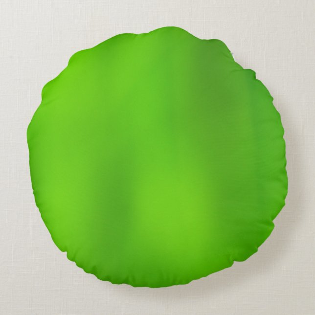 Gradient Green to Light Green Round Cushion (Back)