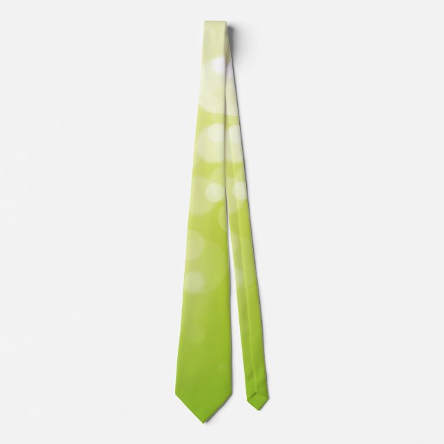 Gradient Green Yellow Christmas Neck Tie (Front)