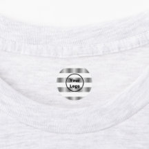 Gradient grey and white stripes employee labels
