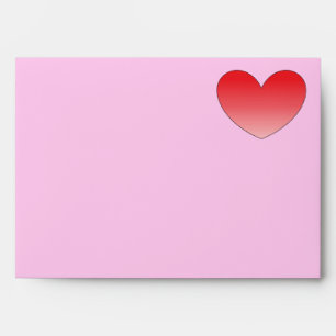 Gradient Heart Greeting Card Envelope