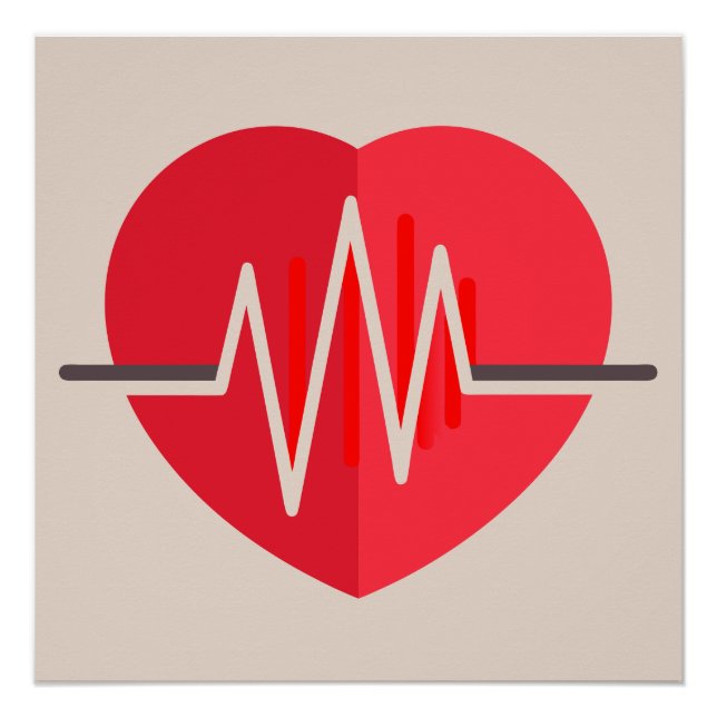 Gradient Heartbeats Poster (Front)