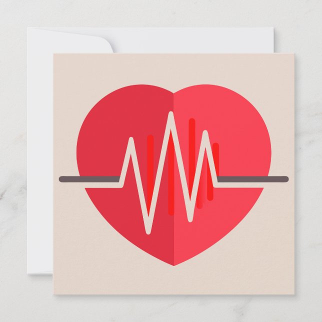 Gradient Heartbeats Save The Date (Front)