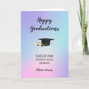 Gradient Hologram - Graduations Holiday Card