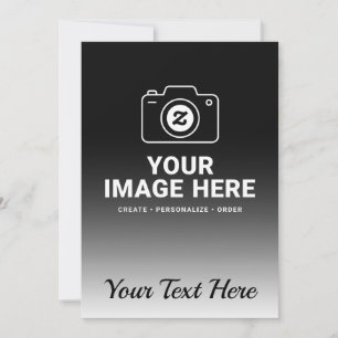 Gradient Image and Text Save The Date
