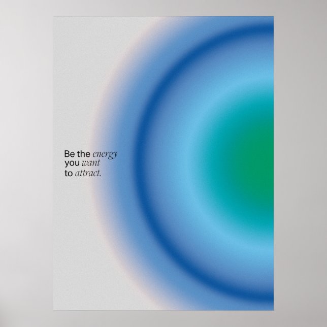 Gradient | Inspirational & decorative art Poster (Front)