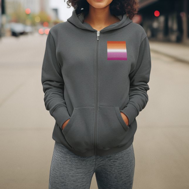 Gradient Lesbian Pride Flag – Lesbian Flag Hoodie (Creator Uploaded)