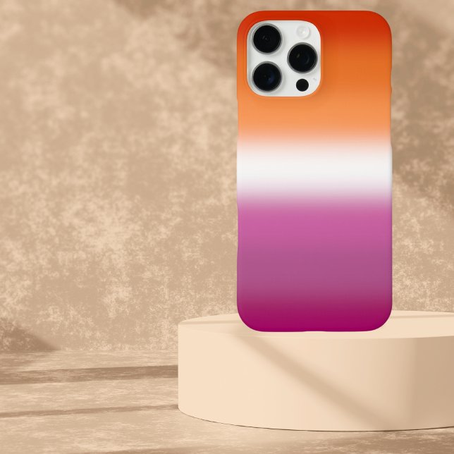 Gradient Lesbian Pride Flag – Lesbian Flag iPhone Case (Creator Uploaded)