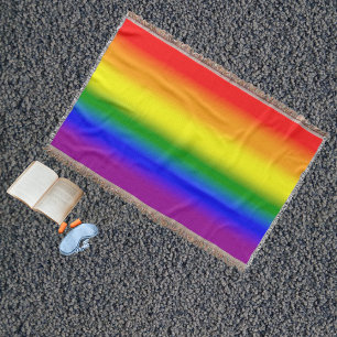 Gradient LGBTQ+ Rainbow Pride Flag - Rainbow Flag Throw Blanket