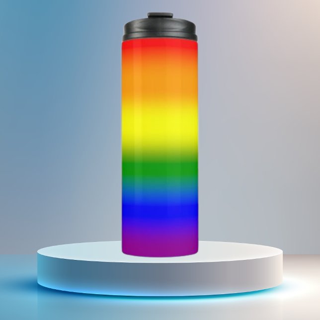 Gradient LGBTQ Rainbow Pride  Thermal Tumbler (Creator Uploaded)