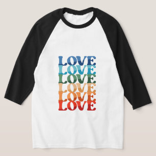 Gradient Love LGBT Rainbow Pride Month T-Shirt