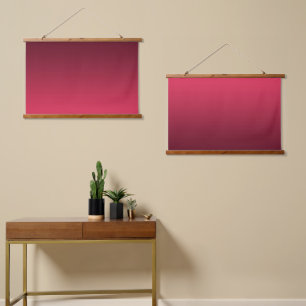 Gradient Magenta - light to deep Seasonal Moods Hanging Tapestry