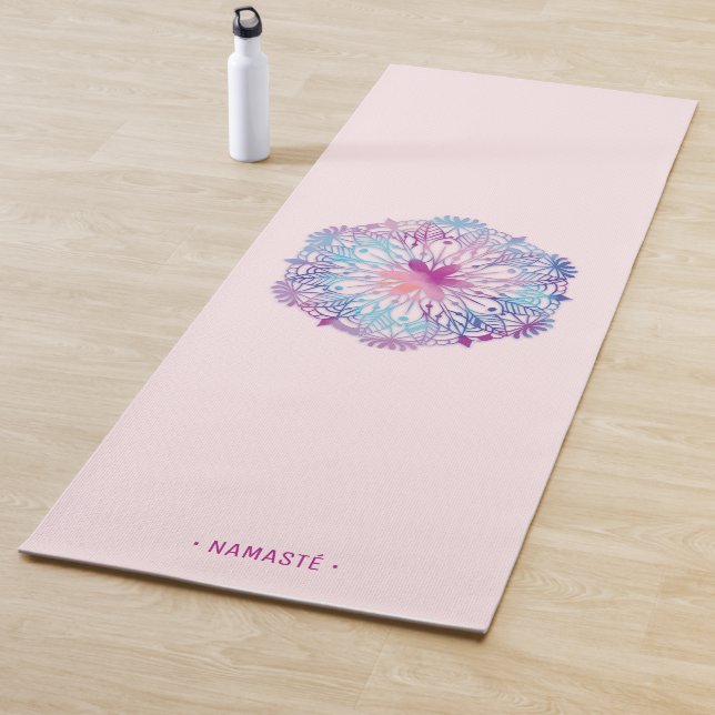 Gradient Mandala Lotus Flower Yoga Mat [1] (In Situ)