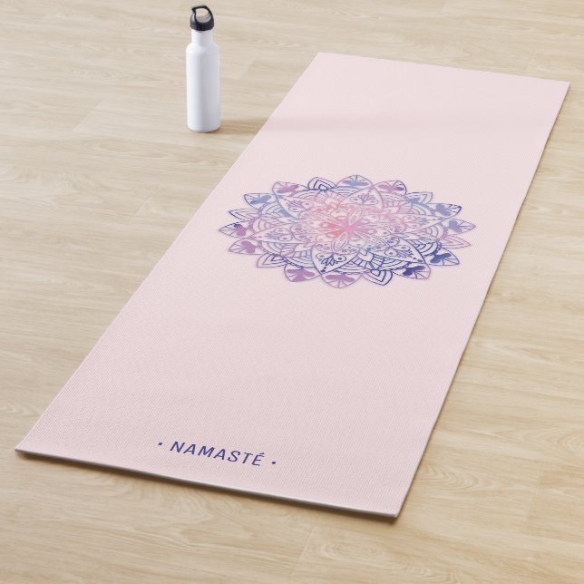 Gradient Mandala Lotus Flower Yoga Mat [3] (In Situ)