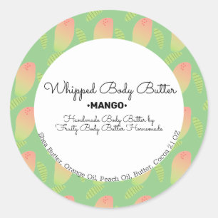 Gradient Mango Tropical Bath Soap Beauty Classic Round Sticker