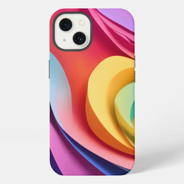 Gradient Masterpiece Vivid Splash in 4K iPhone Case (Back)